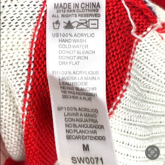 The Classic American Flag Stars and Stripes Americana Sweater Size Medium - Picture 5 of 8